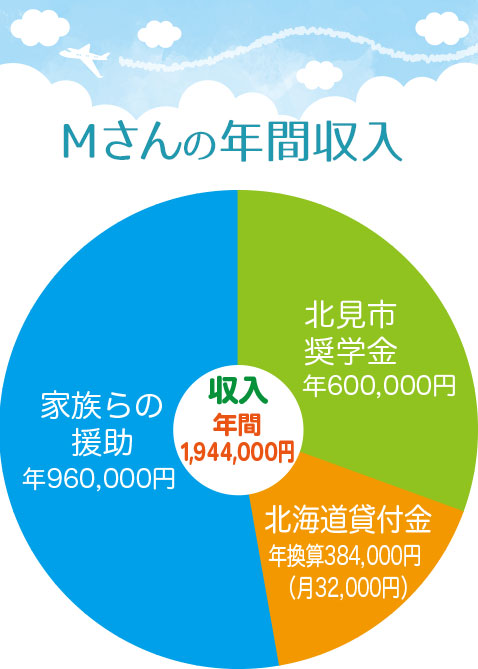 Mさんの収入